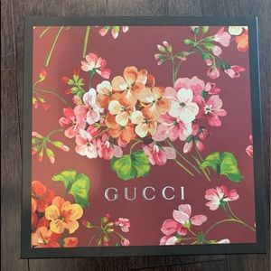 Gucci Box with ribbon 10x10x3.5